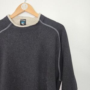 Kuhl Pullover Alfpaca Fleece Lined Sweater, Womens Size XL, Black